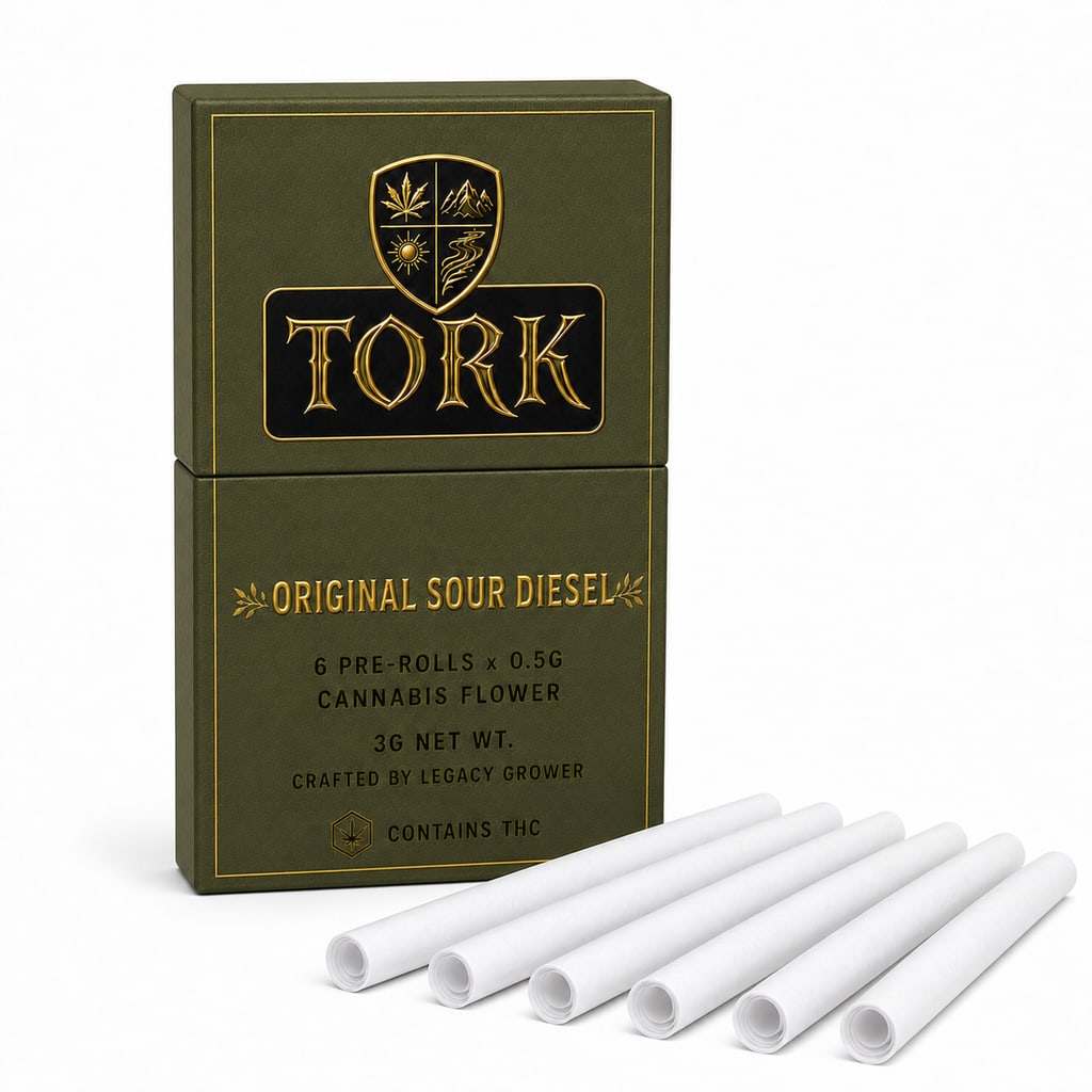 Tork 6-Pack Pre-Rolls olive package